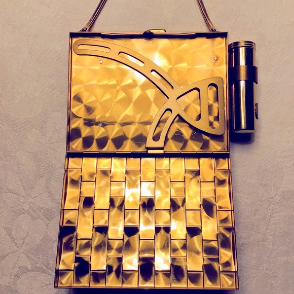 HP 5/4 🎉 Vintage 50’s Minaudière Compact Purse - Picture 4 of 15